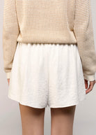 swatch_Cream elastic waist short