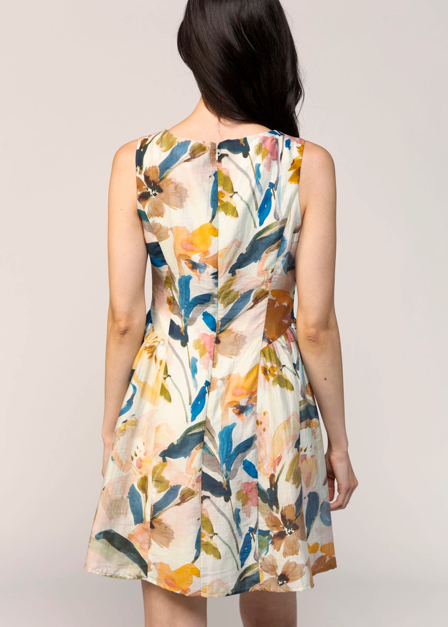 swatch_Multi mangrove floral mini dress