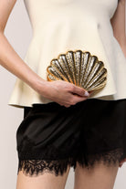 swatch_Gold cameron shell evening clutch
