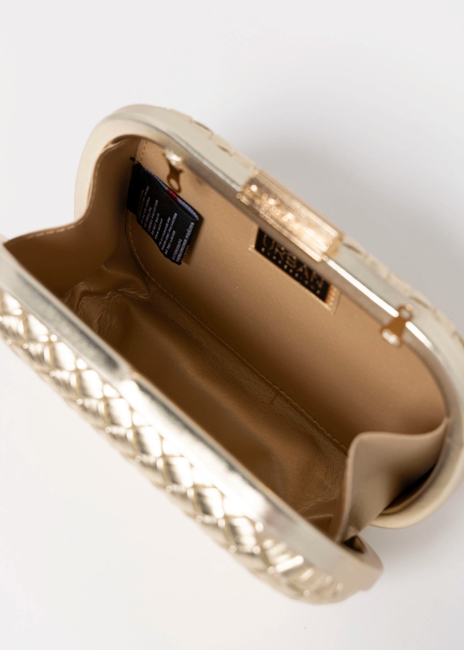 swatch_Gold urban expressions roslyn woven evening clutch