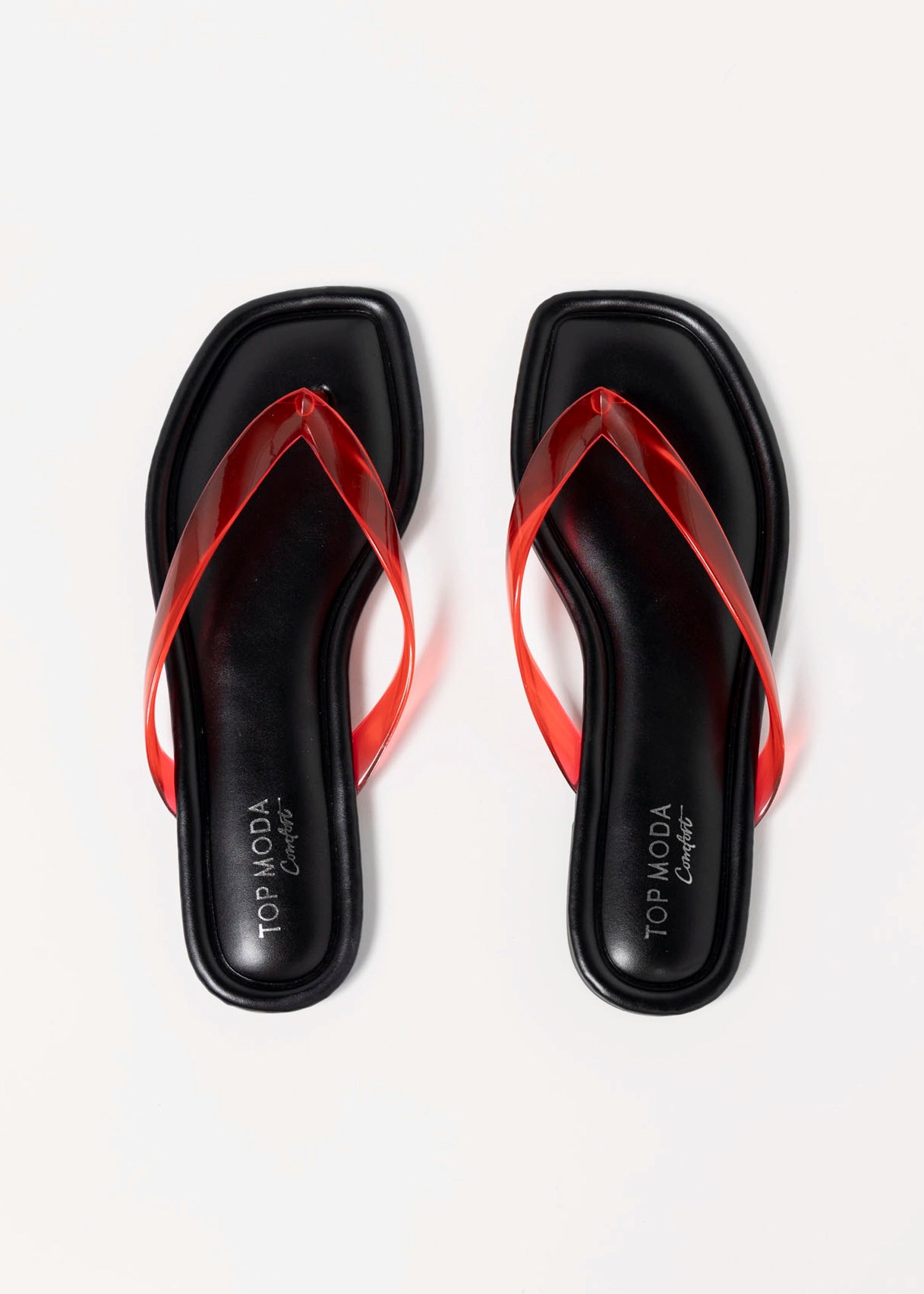 swatch_Red priscilla jelly thong sandal