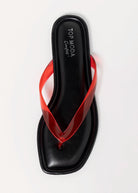 swatch_Red priscilla jelly thong sandal