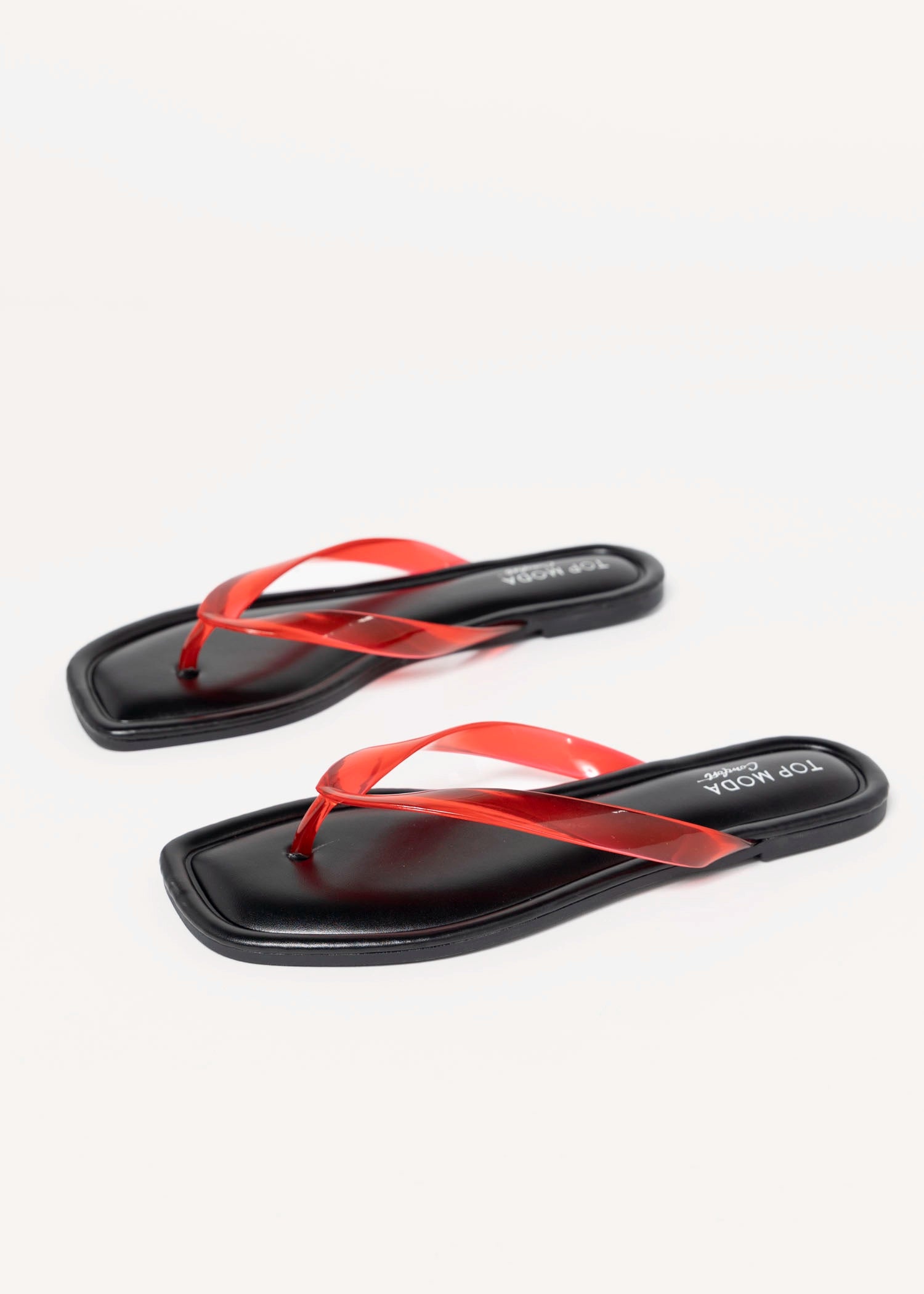 swatch_Red priscilla jelly thong sandal