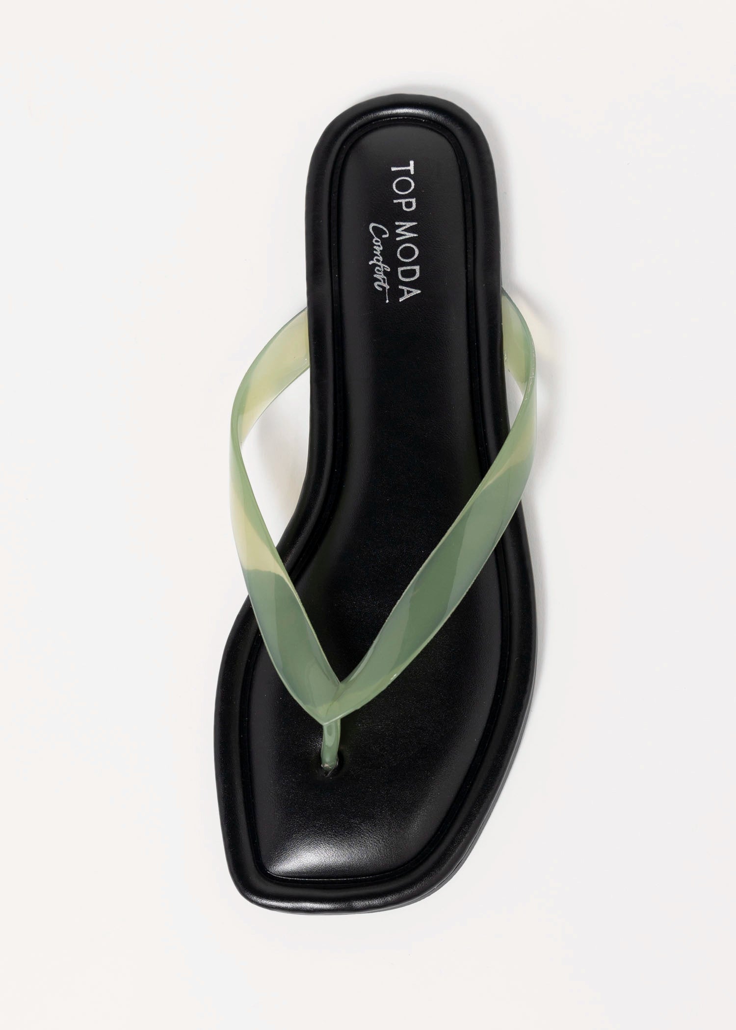 swatch_Green priscilla jelly thong sandal