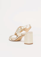 swatch_Platino Leather l'idea heeled leather sandal