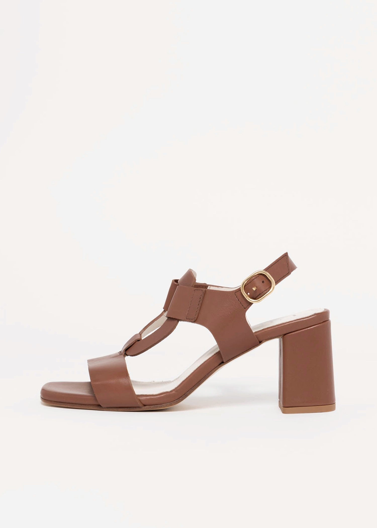 swatch_Brown Leather l'idea heeled leather sandal