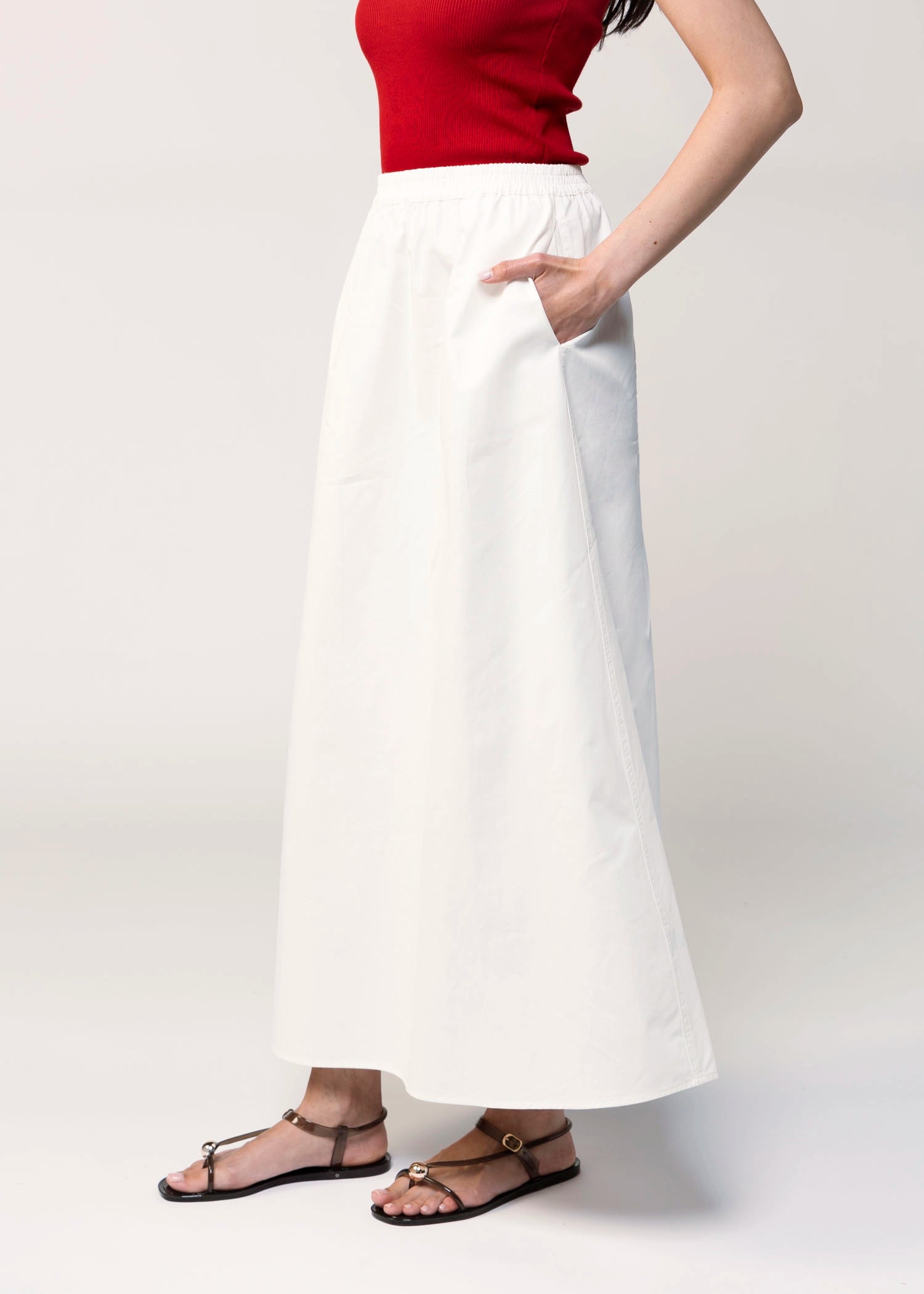 swatch_White cotton midi skirt