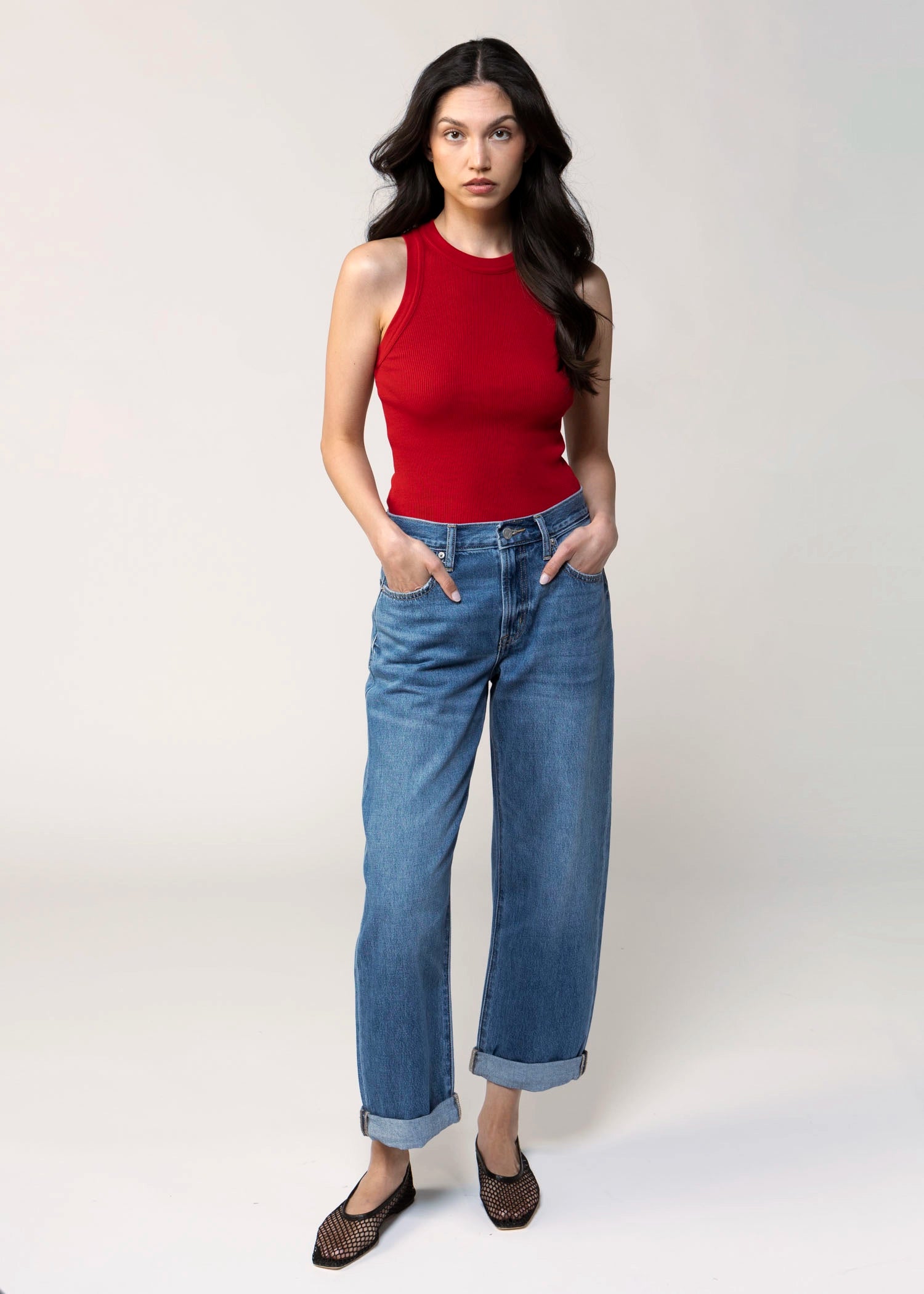 swatch_Denim pistola donny rolled hem boyfriend jean