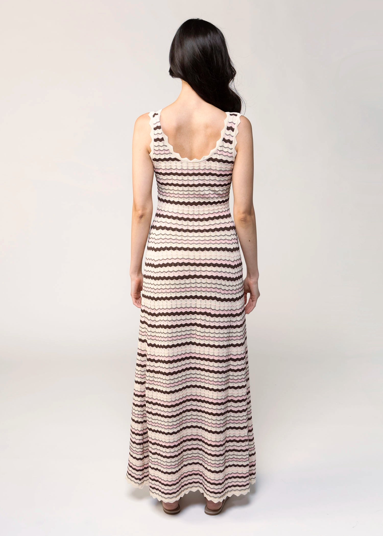 swatch_Pink Multi knit maxi dress