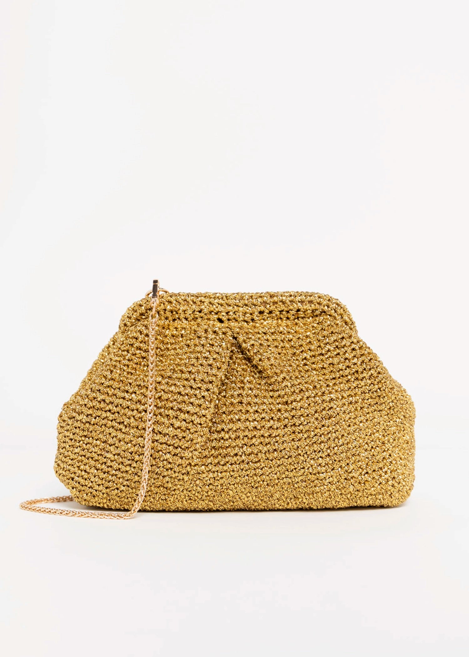 swatch_Gold Crochet amelia woven clutch