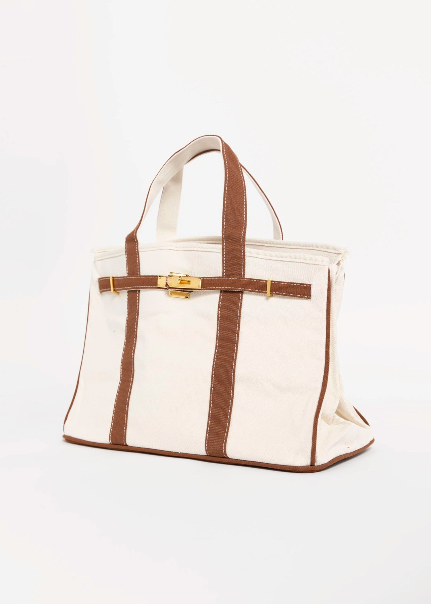 swatch_Brown canvas boatkin tote bag