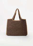 swatch_Chocolate urban expressions enid straw tote