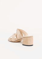 swatch_Sand Suede block heel sandal