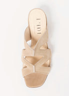 swatch_Sand Suede block heel sandal