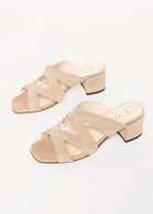 swatch_Sand Suede block heel sandal