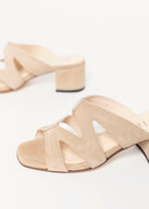 swatch_Sand Suede block heel sandal