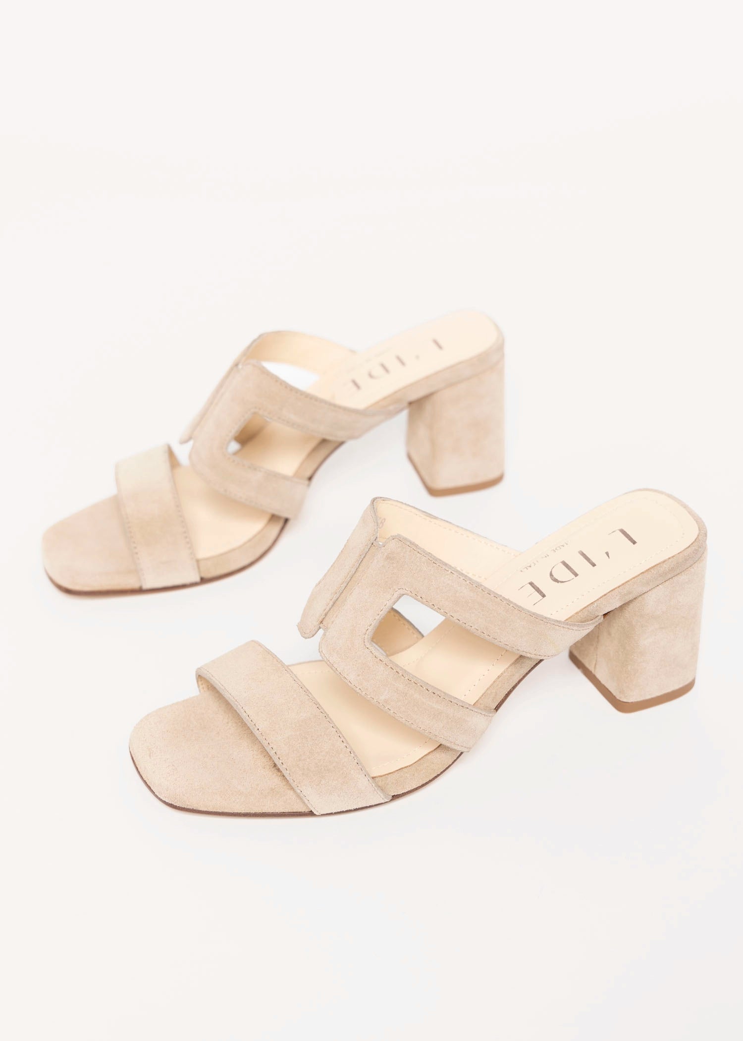 swatch_Sand Suede l'idea cutout heeled sandal