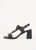 swatch_Black Leather heeled leather sandal