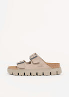 swatch_Taupe Suede birkenstock papillio arizona platform sandal