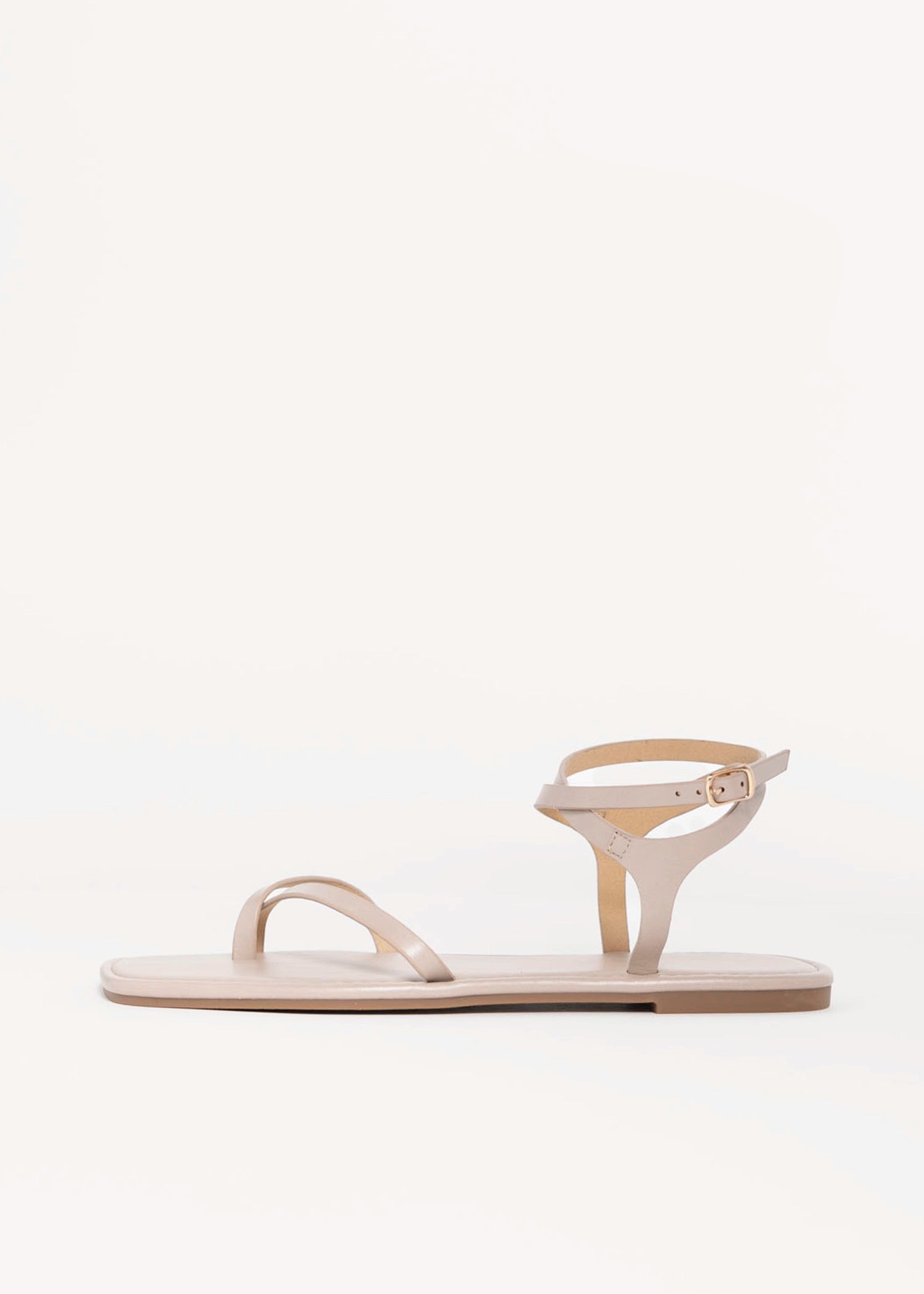 swatch_Taupe vegan leather charra flat sandal