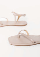 swatch_Taupe vegan leather charra flat sandal