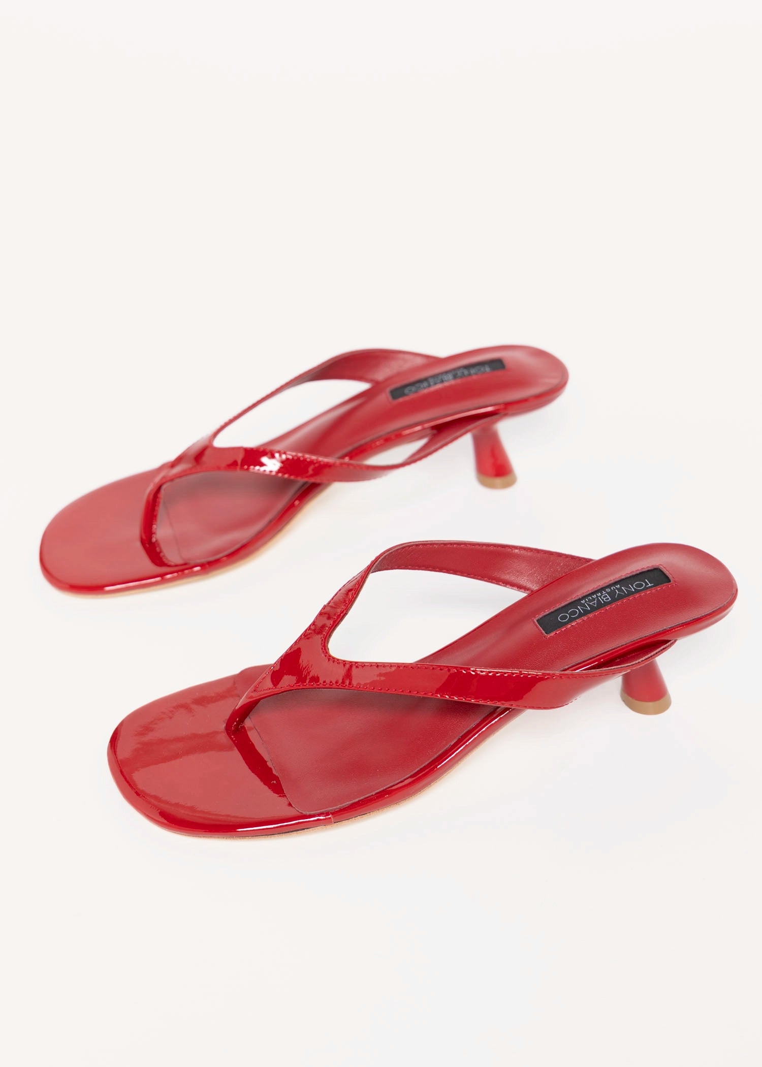 swatch_Scarlet Patent tony bianco krista thong sandal heeled sandals