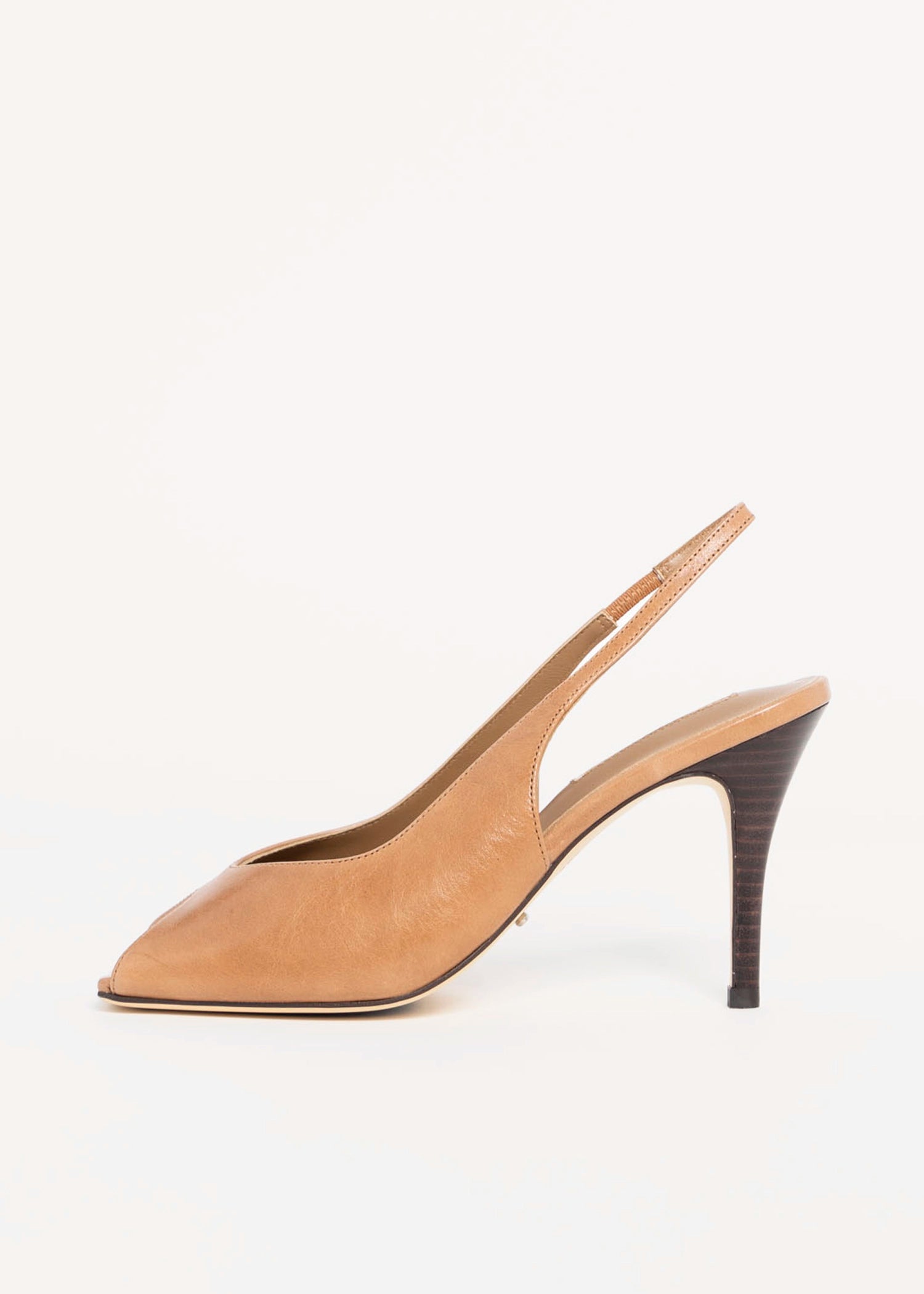 swatch_Tan Leather tony bianco peggy peep toe heel