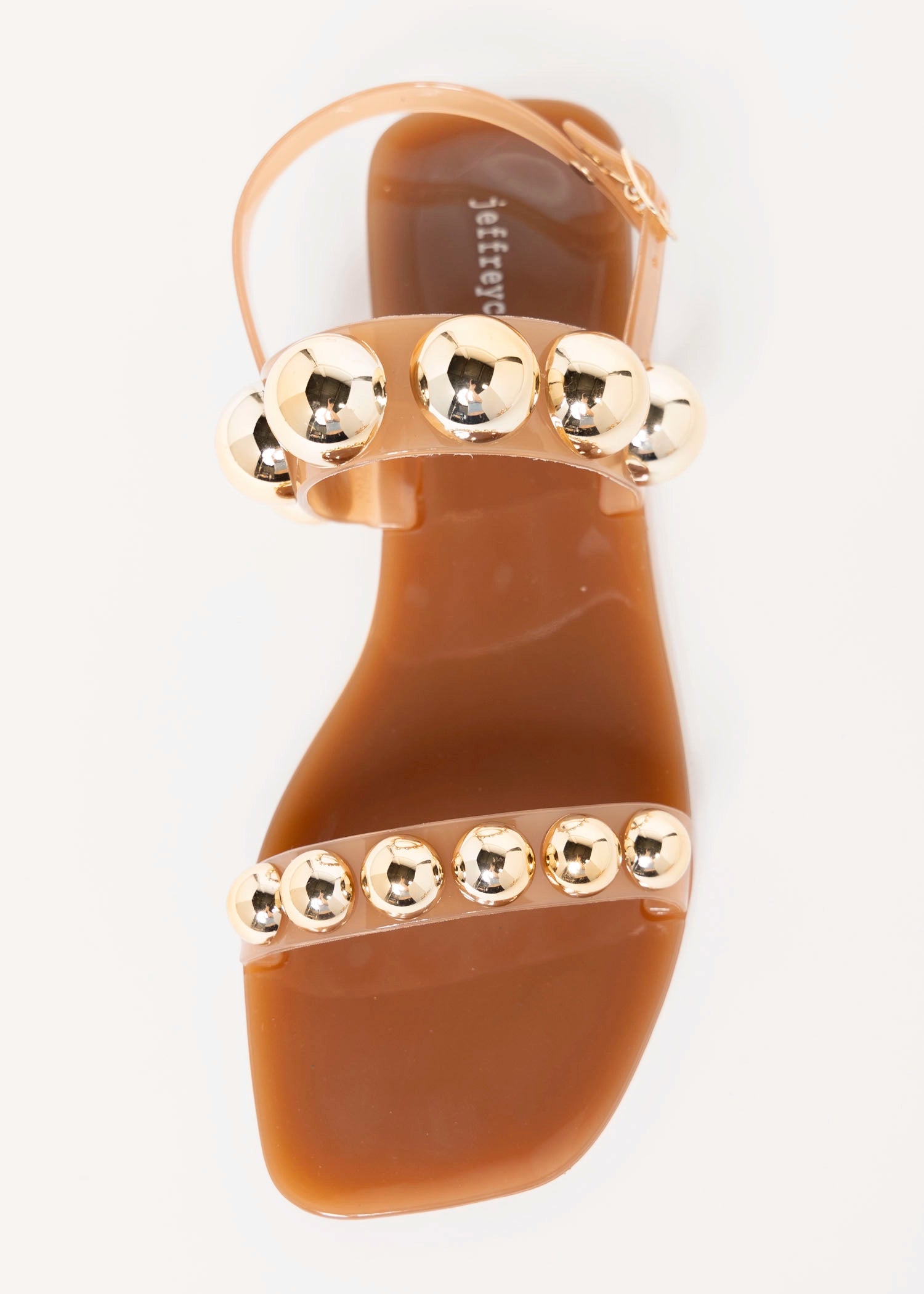swatch_Caramel/Gold jeffrey campbell gumdrop jelly sandal