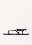swatch_Black eve strappy flat sandal