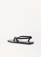 swatch_Black eve strappy flat sandal
