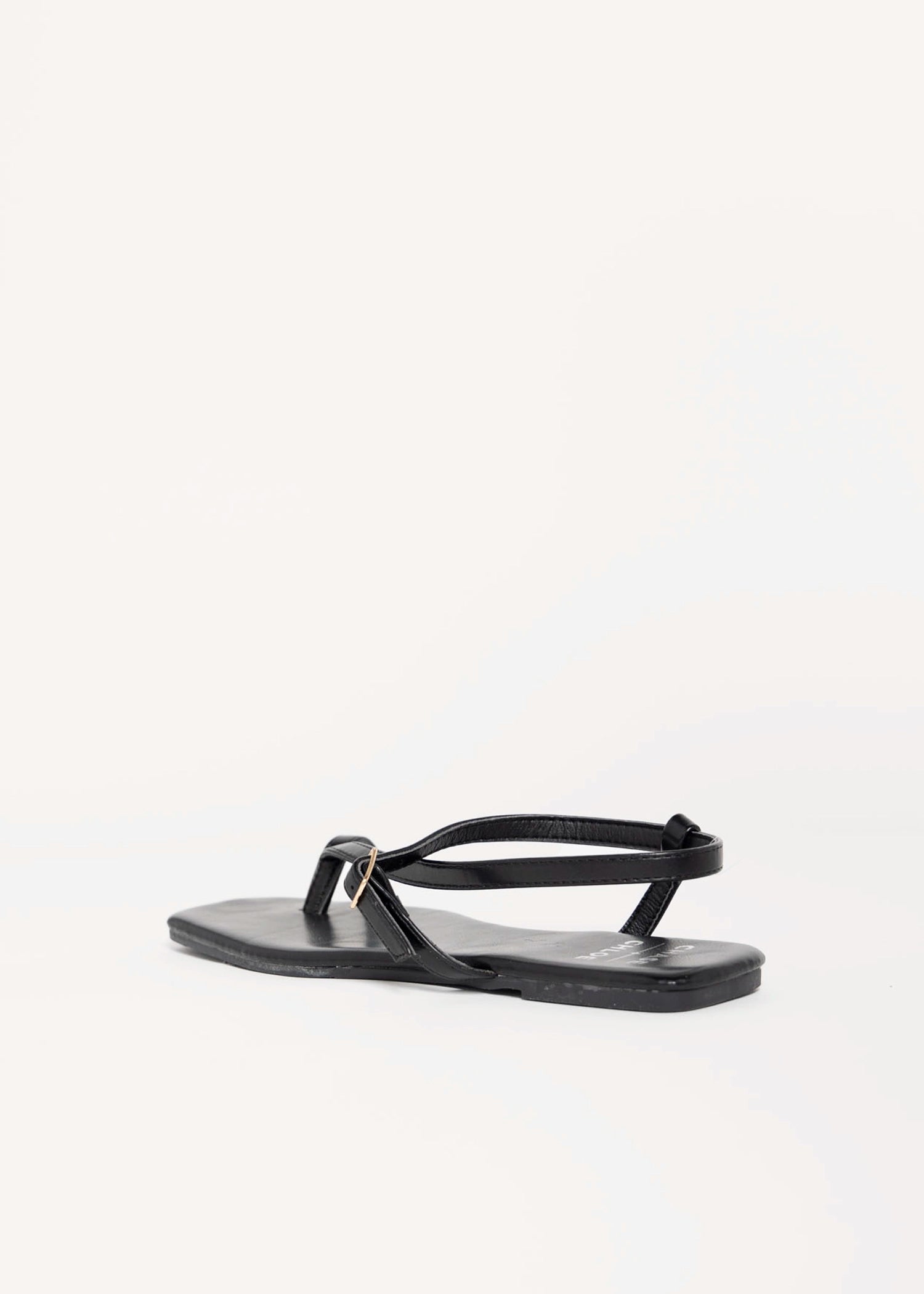 swatch_Black eve strappy flat sandal