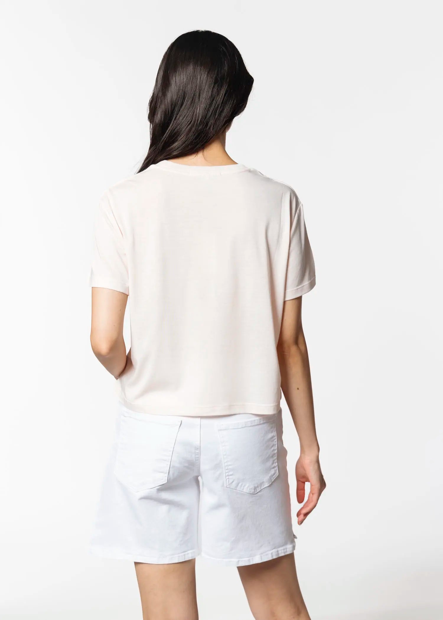 swatch_rose/white cropped collegiate tee apparel