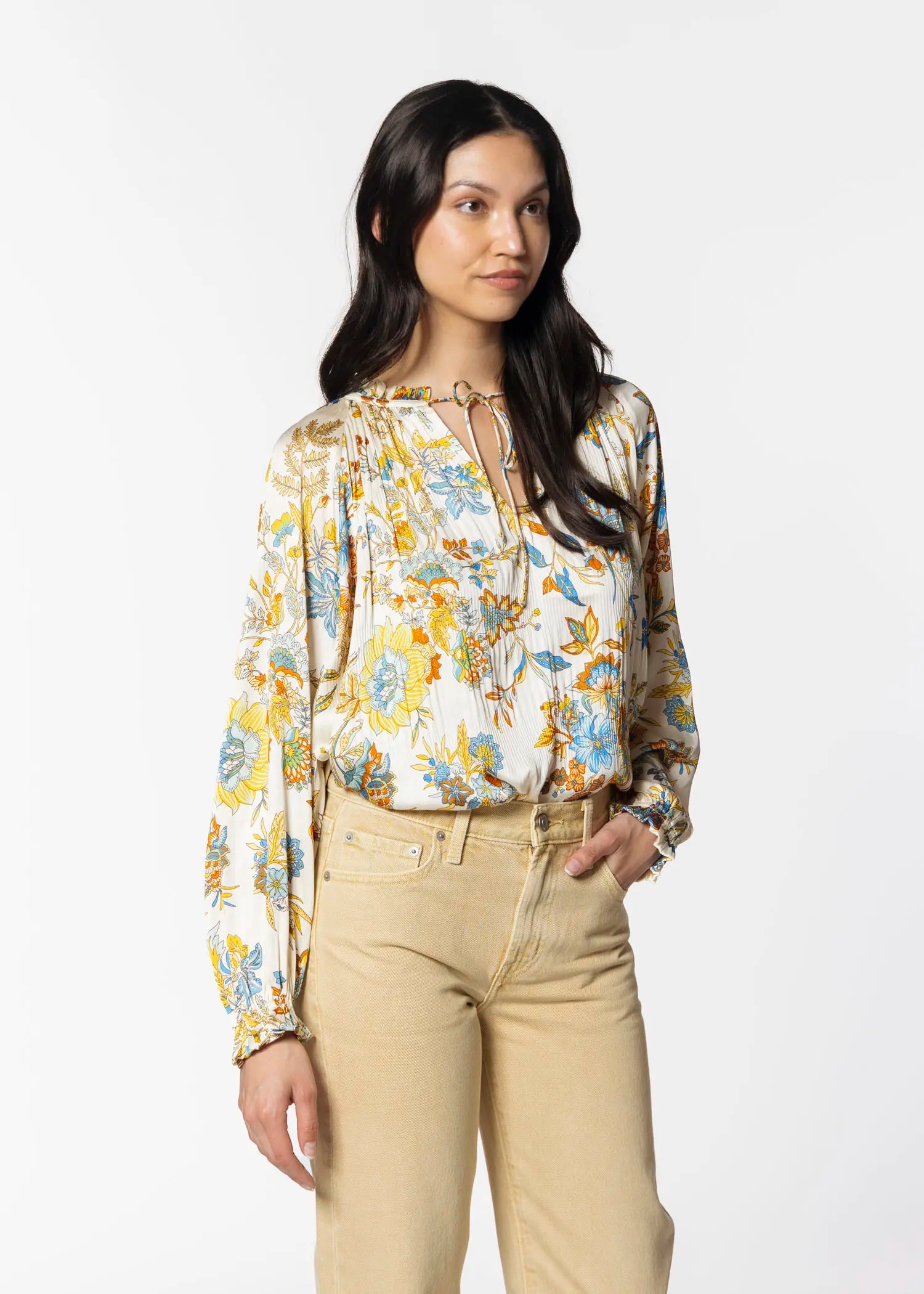 swatch_multi printed blouse apparel