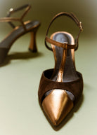 swatch_Brown/Bronze l'idea pia leather pump