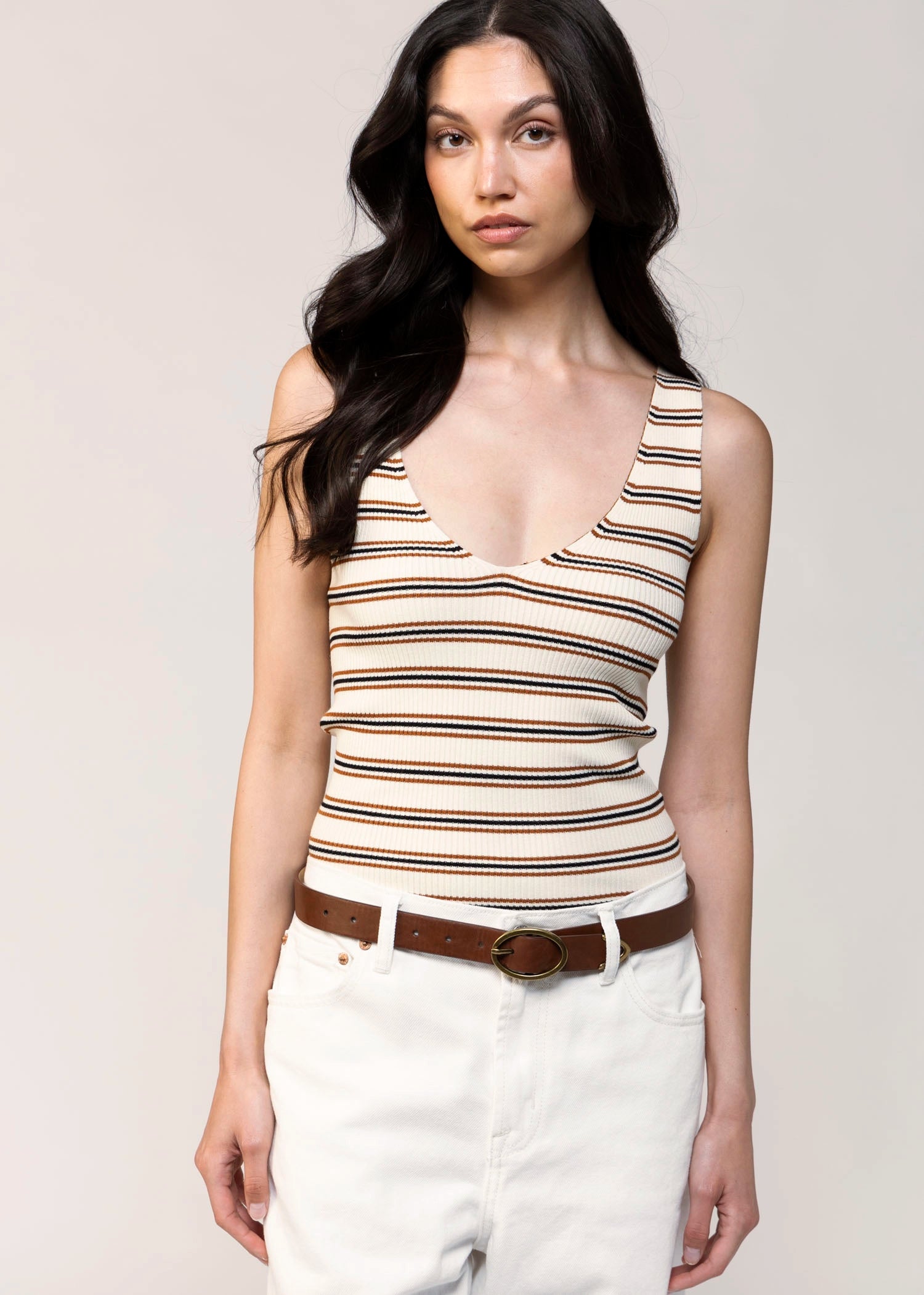 swatch_Ivory Stripe heartloom tess striped vneck tank