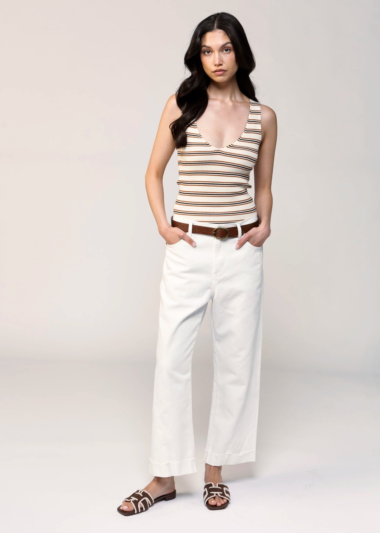 swatch_Ivory Stripe heartloom tess striped vneck tank