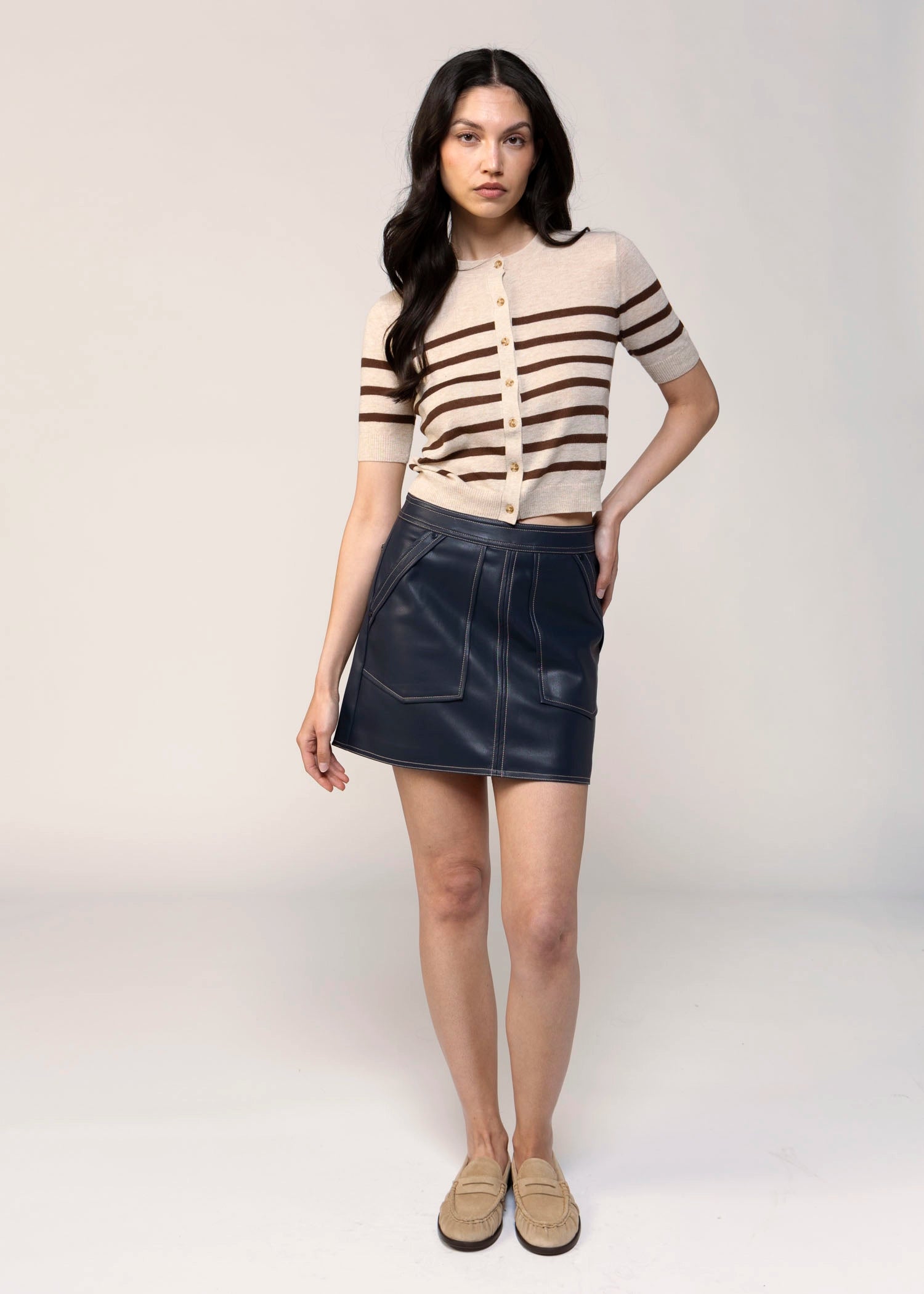 swatch_Navy central park west rusty mini skirt