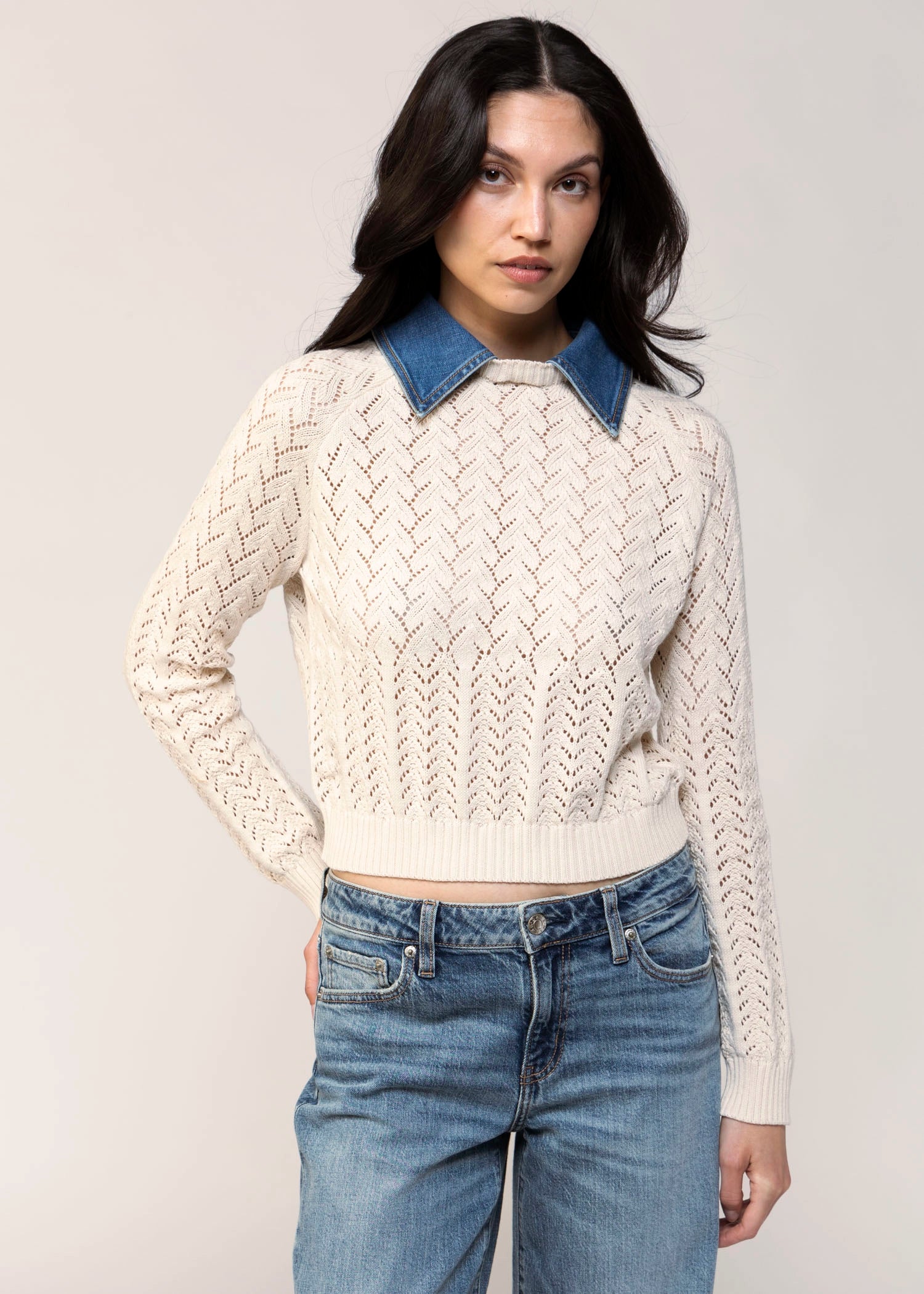 swatch_Ivory central park west hazel collared sweater