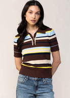 swatch_Brown Stripe central park west marlon polo