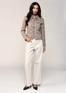 swatch_Brown Plaid central park west dean plaid jacket