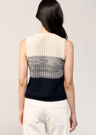 swatch_Flax/Navy central park west jacey gradient vest