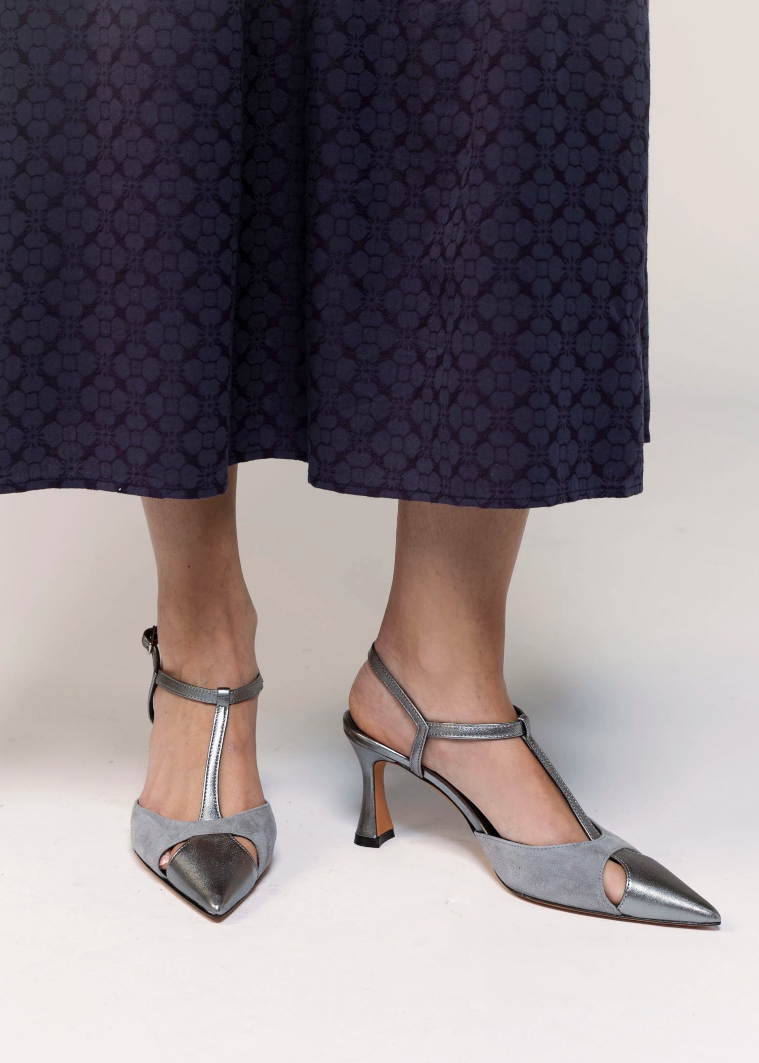 swatch_Grey/Steel l'idea pia leather pump