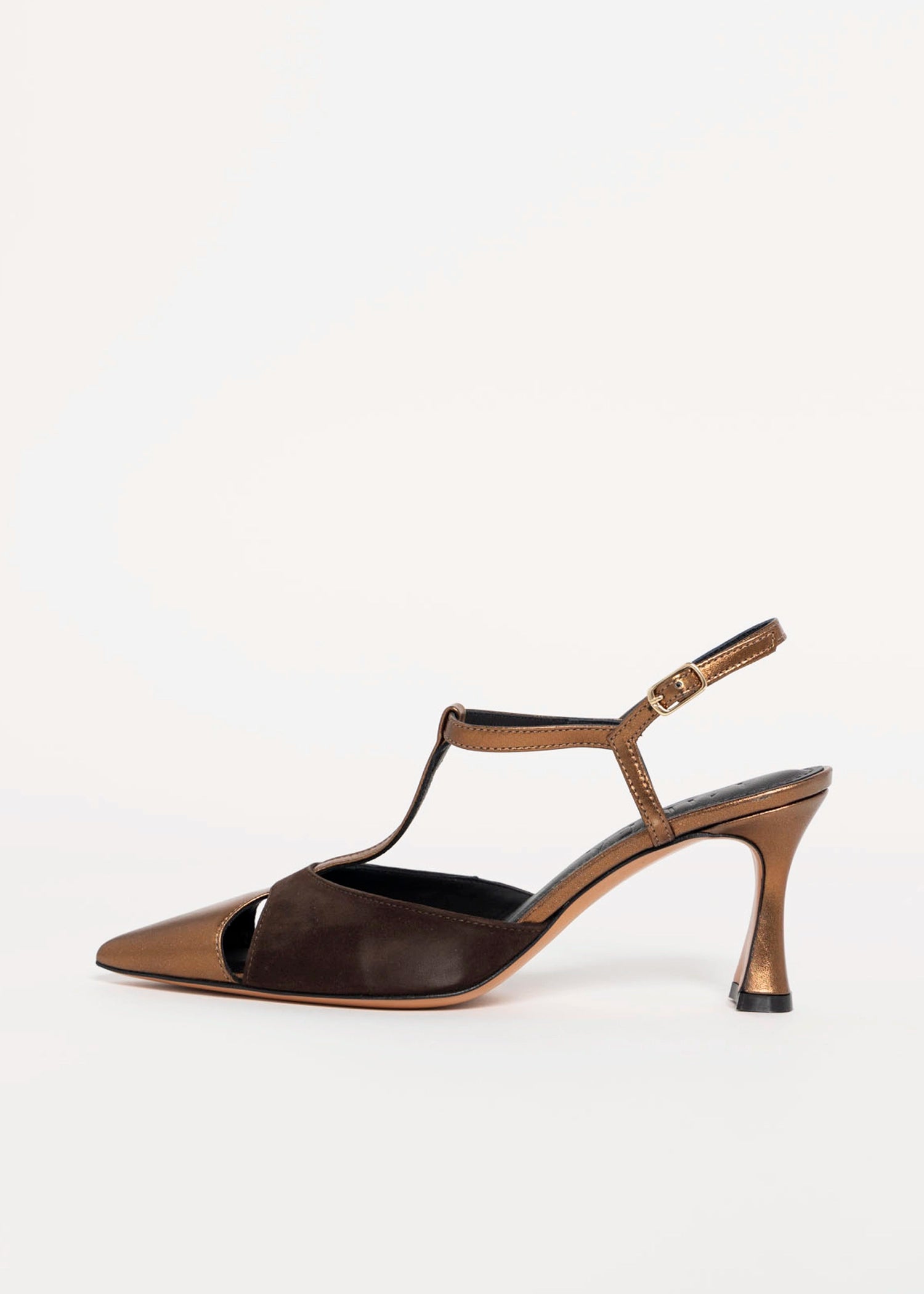 swatch_Brown/Bronze l'idea pia leather pump