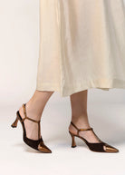 swatch_Brown/Bronze l'idea pia leather pump
