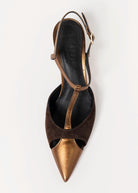 swatch_Brown/Bronze l'idea pia leather pump