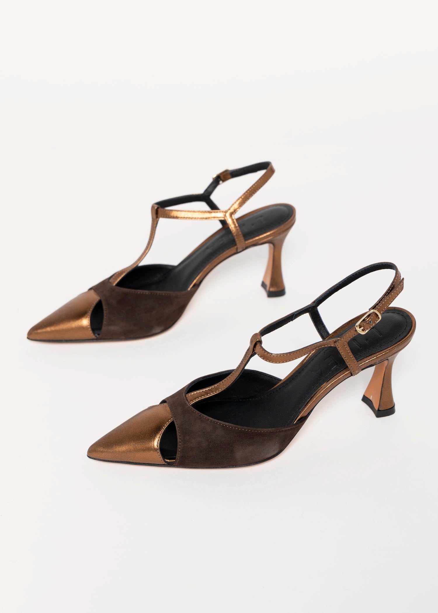 swatch_Brown/Bronze l'idea pia leather pump