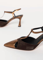 swatch_Brown/Bronze l'idea pia leather pump