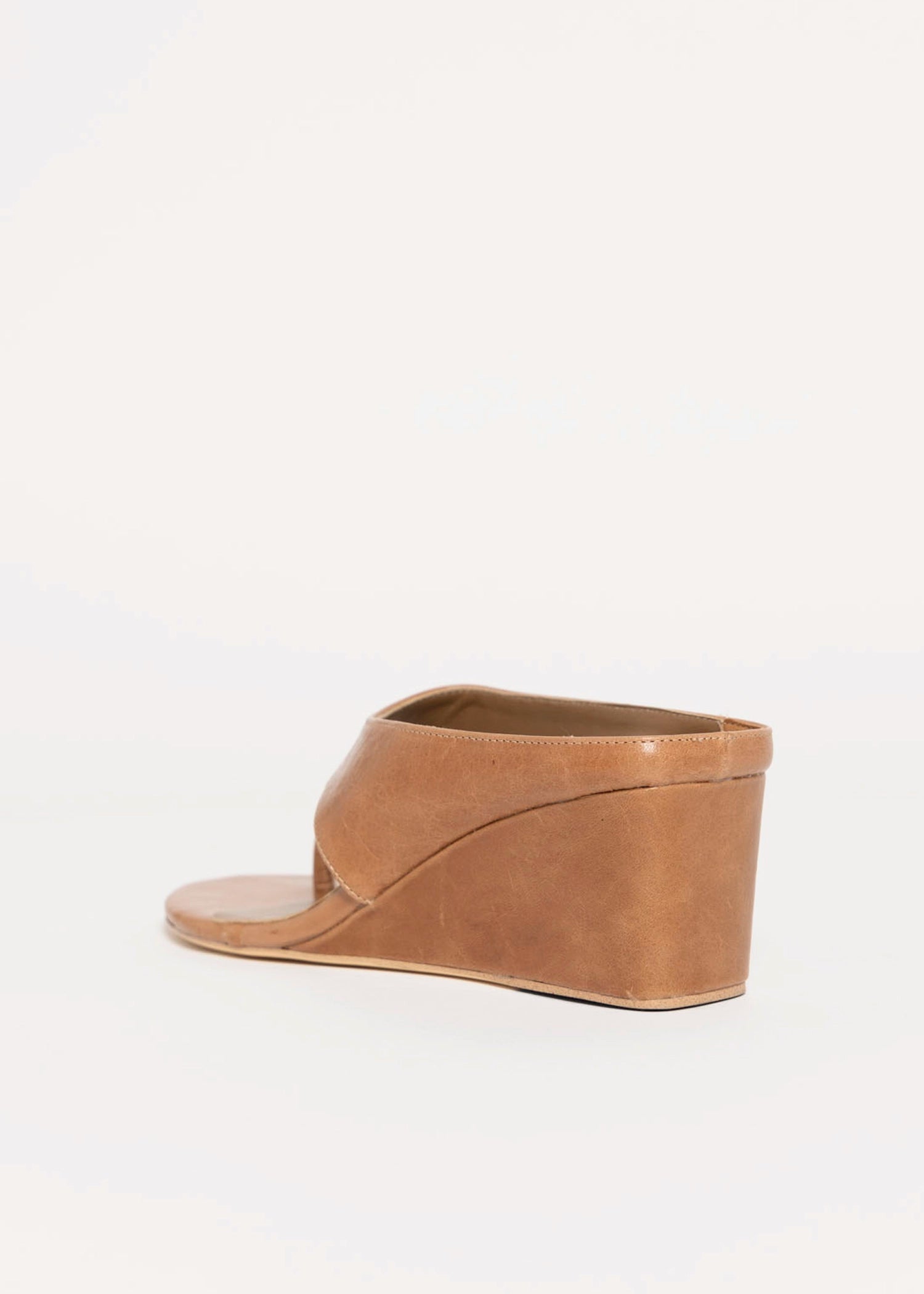 swatch_Tan Leather tony bianco swift thong wedge sandal