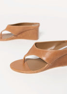 swatch_Tan Leather tony bianco swift thong wedge sandal