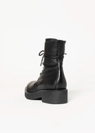 swatch_Black Leather combat boot
